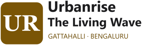 Urbanrise The Living Wave logo on the Home page header
